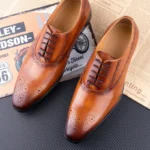 Luxury Handmade Leather Oxford Shoes for Men – Formal, Business & Wedding Wear - Image 3