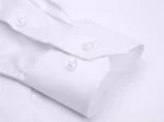 Men's White Anti-Wrinkle Business Shirt - Long Sleeve Formal - Image 10