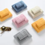 2-Pack Cotton Large Bath Towels – Absorbent 70x140cm - Image 2