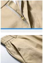 Men's Slim Fit Cotton Casual Pants - Stretch Business Trousers - Image 15