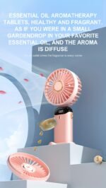 Portable Handheld Fan – Quiet, Wind & Aromatherapy - Image 21