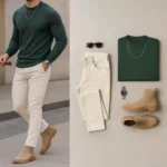 Men's Ultimate Outfit: Sweatshirt, Jeans & Chelsea Boots (Free Watch & Sunglasses) - Image 3