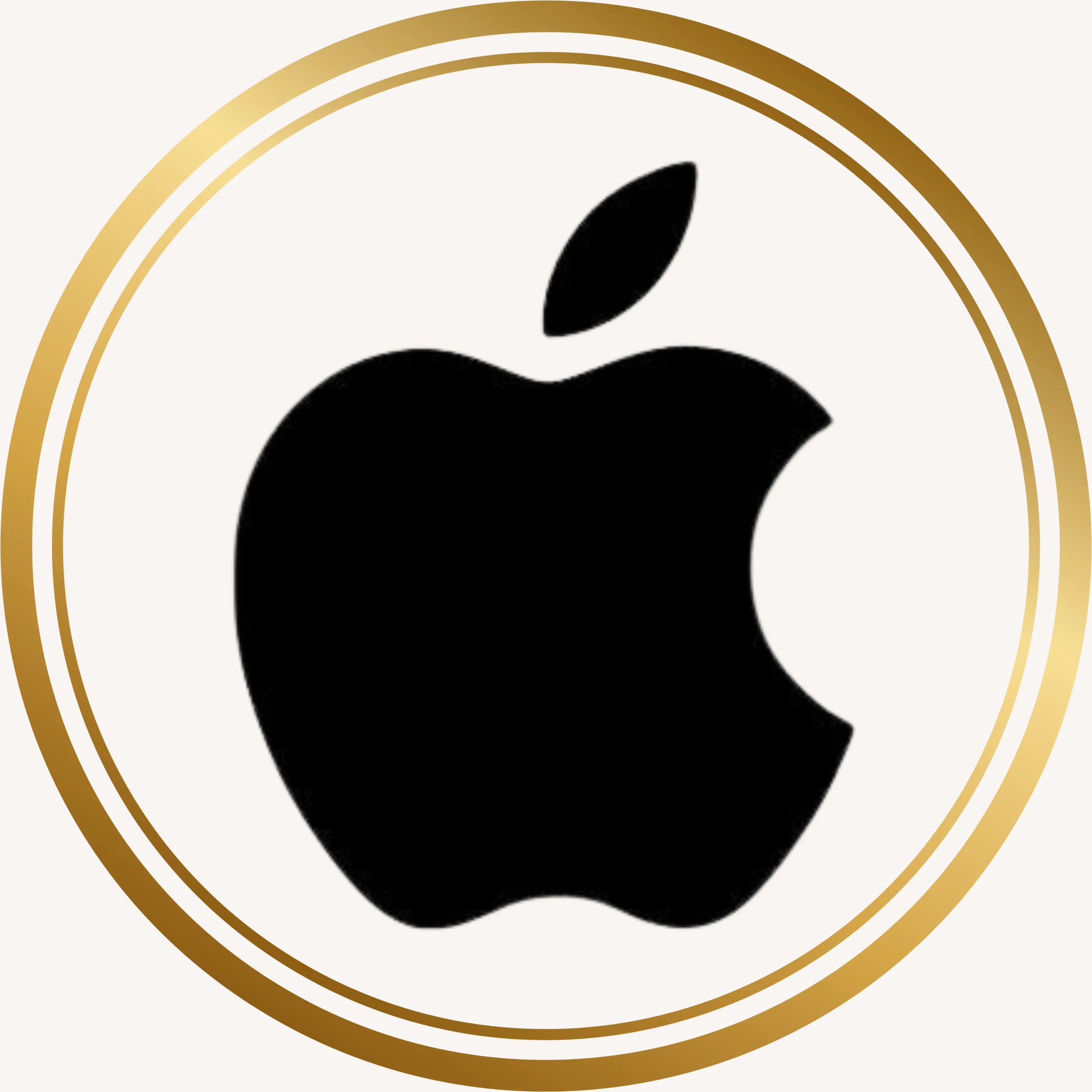 Gold Beige Elegant Classy Round Jewelry Logo 2560 x 2560 px scaled