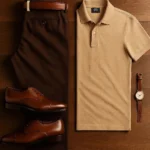 Tan & Dark Brown