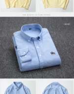 Men's Oxford Shirt S-6XL | Long Sleeve Casual Dress | Subhanallah Enterprises - Image 59