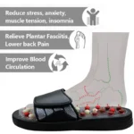 Unisex Acupressure Massage Slippers with Rotating Stones | Reflexology Foot Pain Relief Sandals - Image 3