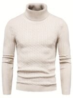 Men's Knitted Turtleneck Pullover | Old Money Style & Warm High Stretch - Image 5