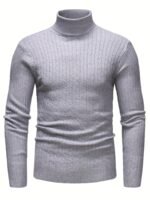 Men's Knitted Turtleneck Pullover | Old Money Style & Warm High Stretch - Image 4