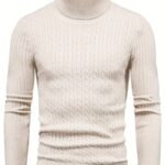 Men's Knitted Turtleneck Pullover | Old Money Style & Warm High Stretch - Image 12