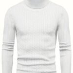 Men's Knitted Turtleneck Pullover | Old Money Style & Warm High Stretch - Image 16