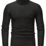 Men's Knitted Turtleneck Pullover | Old Money Style & Warm High Stretch - Image 15