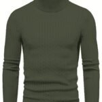 Men's Knitted Turtleneck Pullover | Old Money Style & Warm High Stretch - Image 17