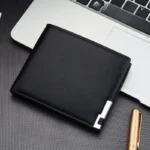 Men's Short Business Wallet - Multi-Card Slot, PU Leather, Iron Edge - Image 7