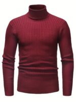 Men's Knitted Turtleneck Pullover | Old Money Style & Warm High Stretch - Image 7