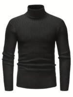 Men's Knitted Turtleneck Pullover | Old Money Style & Warm High Stretch - Image 6