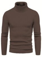 Men's Knitted Turtleneck Pullover | Old Money Style & Warm High Stretch - Image 2