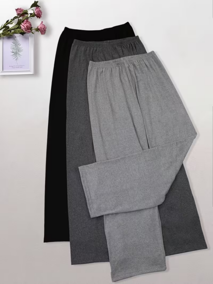 3-Piece Pack Straight-Leg Modal Blend Yoga/Pajama Bottoms