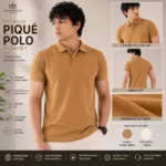 Men's Premium Piqué Polo T-Shirt Casual Fit Short Sleeve Polo